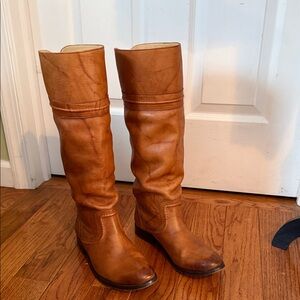 Frye Women's Tan Leather  Knee High Boots